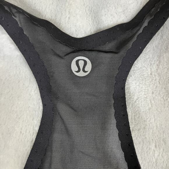 Lululemon Size 10 Smooth Stride Bra Viridian Green Black Luxtreme Color Block - Picture 5 of 7